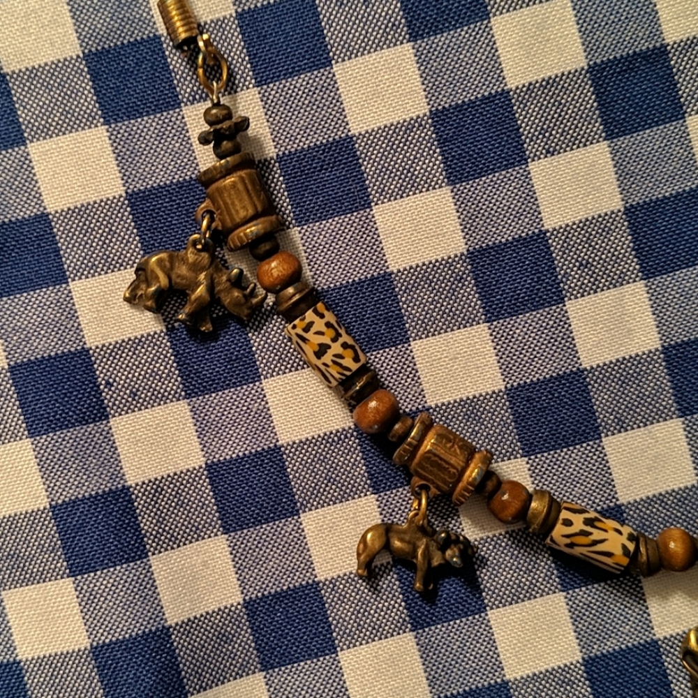 SOLD Safari necklace